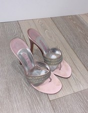 GINA Crystal Swarovski Embellished Light Pink Sandals Brand New, No Box 5.5uk