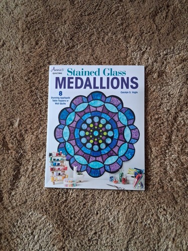 Stained glass medallions - glass,