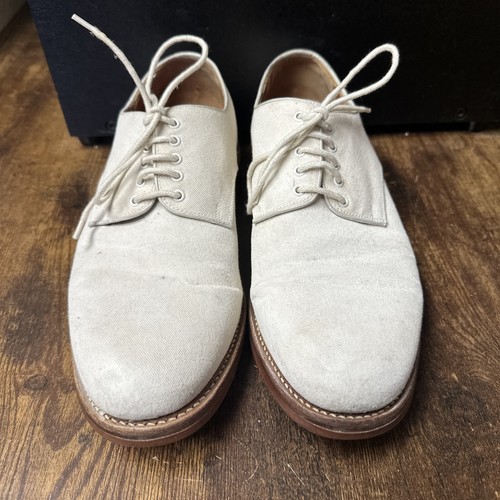 Grenson white canvas - canvas, derby
