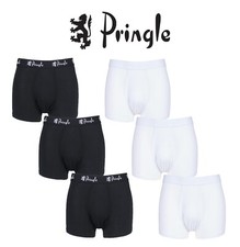 Pringle Mens Boxer Trunks 95% Modal Lightweight and Breathable No Fly- Pack of 3