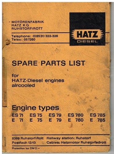 Hatz e71 780 - 75, es71