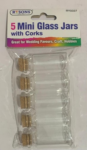 Mini glass jars - mini, corks