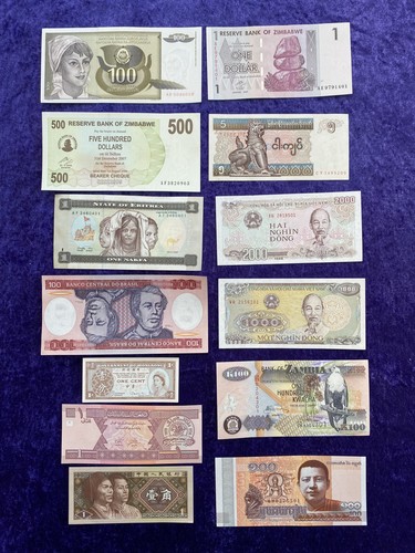 Job lot banknotes - job,