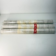 Laura Ashley Tongue & Groove Dove Grey Wallpaper x3 Rolls New Sealed Home Décor