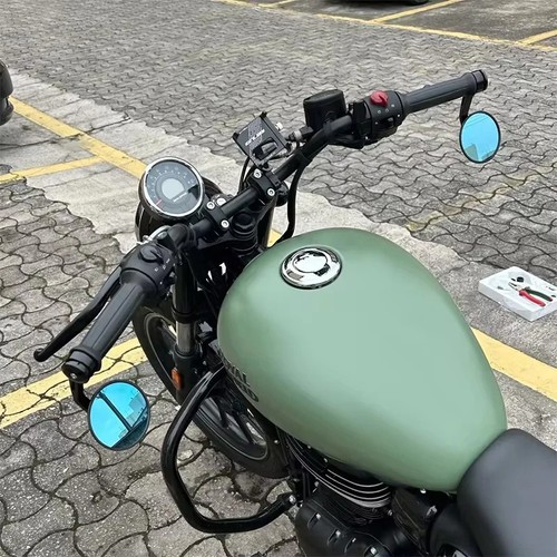 Cnc bar end mirrors - bar, royal