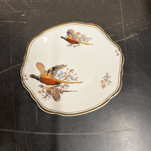 Plate with pheasants see - on,