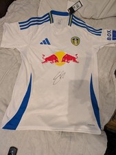 Leeds United 2024/2025 Large Home Shirt Signed By Willy Gnonto. Comes With COA