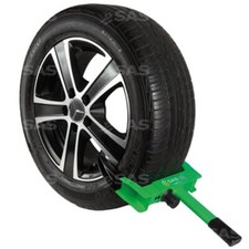 SAS Caravan Wheel Clamp Lightweight Secure Theft Deterrent Trailer Cars Green