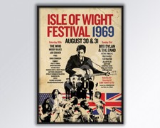 ISLE of WIGHT FESTIVAL 1969 Poster A3 size.