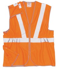 PORTWEST RT20 Hi-Vis RAIL VEST Quick Release ORANGE Reflective Safety XXL