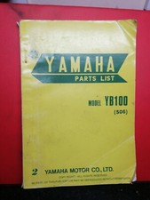 VINTAGE YAMAHA YB100 TYPE 506 1976 PARTS LIST BOOK , GENUINE