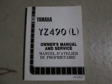Yamaha 1984  YZ490L OWNER'S