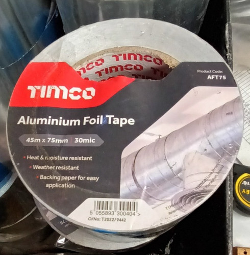 Timco aluminium foil tape