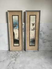 Japanese Early 20th Century Watercolour Paintings Ducks And Birds