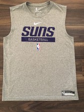 Boy Youth XL 170-180cm Nike Suns Basketball NBA Grey Vest 