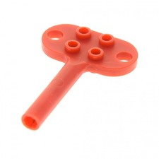 1X Lego Key Wind-Up Motor Red