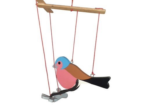 Handmade wooden chaffinch - handmade,