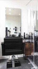  Hairdressing Chair, Real Black Leather, All are In Good Condition 