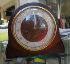 Compact SMITHS ENFIELD time and strike mantel clock. See video.