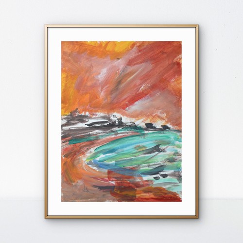 Original abstract landscape - abstract,