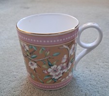 Wedgwood China Archive May Flowers design small mug Pinks White