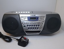 SONY CFD-S32L Portable CD Radio Cassette Player Stereo Boombox - Tested Working