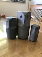 NOS IKEA TONAD HENRIQ PREUTZ DESIGN GRAY STONE CEMENT OWL MCM DECOR 3 FIGURE SET