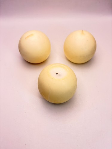 Sphere ball candles - 3x, 3"