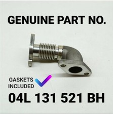 GENUINE VW Transporter T6 EGR Connecting Pipe + Gaskets 04L131521BH 04L131521H