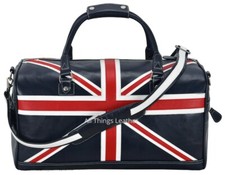 Union Jack Leather Weekend Bag