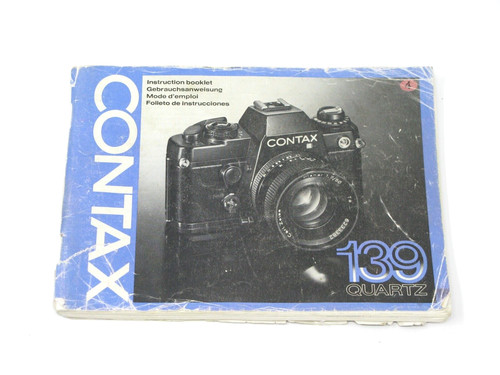 Contax 139 quartz instruction - 139,