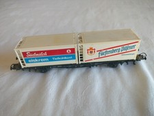 Roco OO Gauge Flatbed Container Wagon with 2 Transport Containers Model Railway