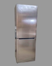 Refurbished Freestanding HOTPOINT Large Grey Fridge Freezer FFUL1913X