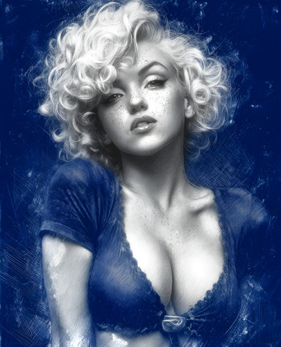 Marilyn monroe with platinum - marilyn,