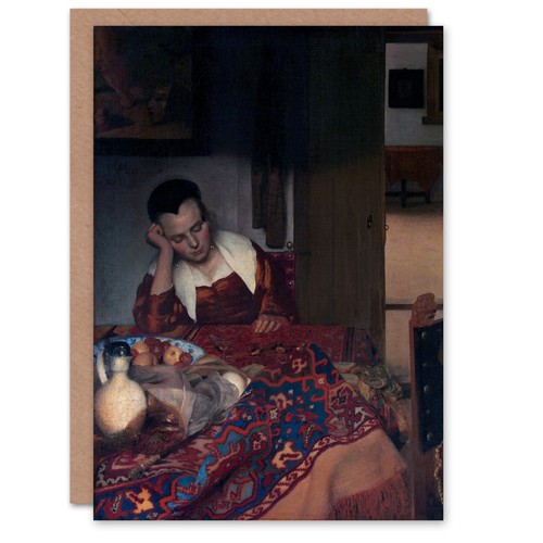 Johannes vermeer art card - vermeer, a