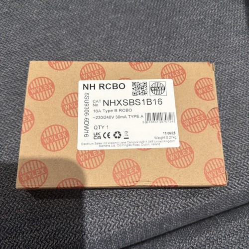 Wylex nhxsbs1b16 rcbo type - nhxsbs1b16,
