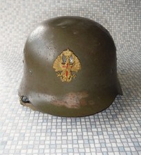 Vintage  Spanish M42 Models Z Helmet with fascist badge