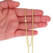 14K Yellow Gold Solid Franco