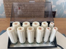 Vintage 1966 Carmen 11 Heated Rollers Hair Curlers Salon Hairdresser Retro C11