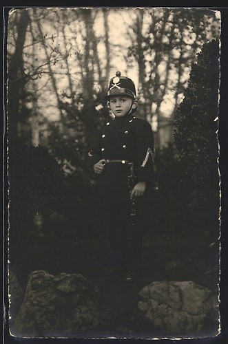 Photo postcard boy - in, uniform
