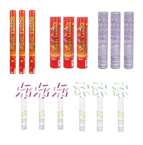 Confetti cannons pack of - confetti,