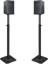 Speaker Stands Height Adjustable for Satellites up to 5 kg Set of 2 Floor Stands