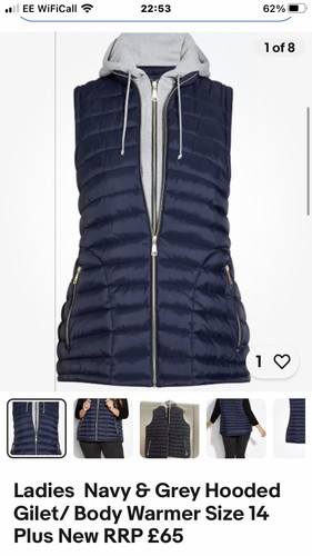 Ladies navy gilet bodywarmer - ladies,