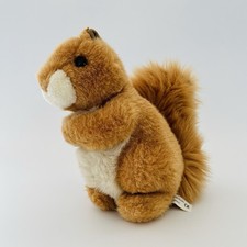 Soft Toy Cuddly Plush Squirrel Stuffed Animal Plushie USED 8”