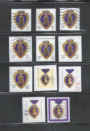 Usa stamps purple - usa,