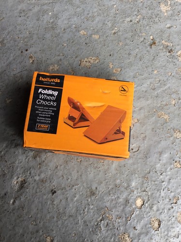 Halfords folding wheel chocks - folding,