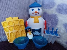 Mr Frosty The Crunchy Ice Maker Snowman Set Accessories & Box Make Frozen Treats