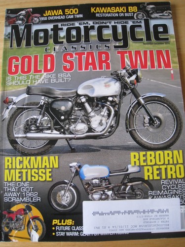 Motorcycle classics magazine - motorcycle,