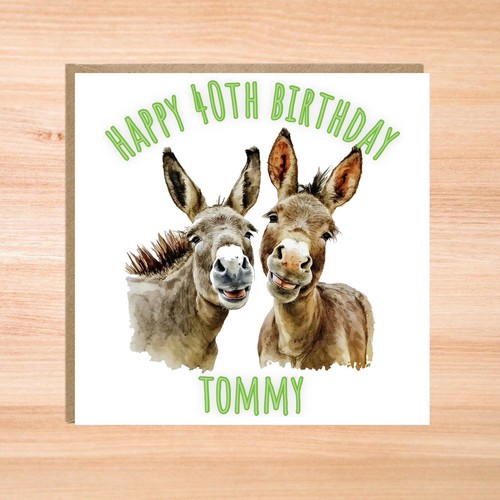 Personalised donkey birthday - personalised,