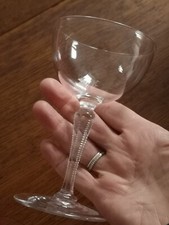 Antique crystal wine glass - wine,